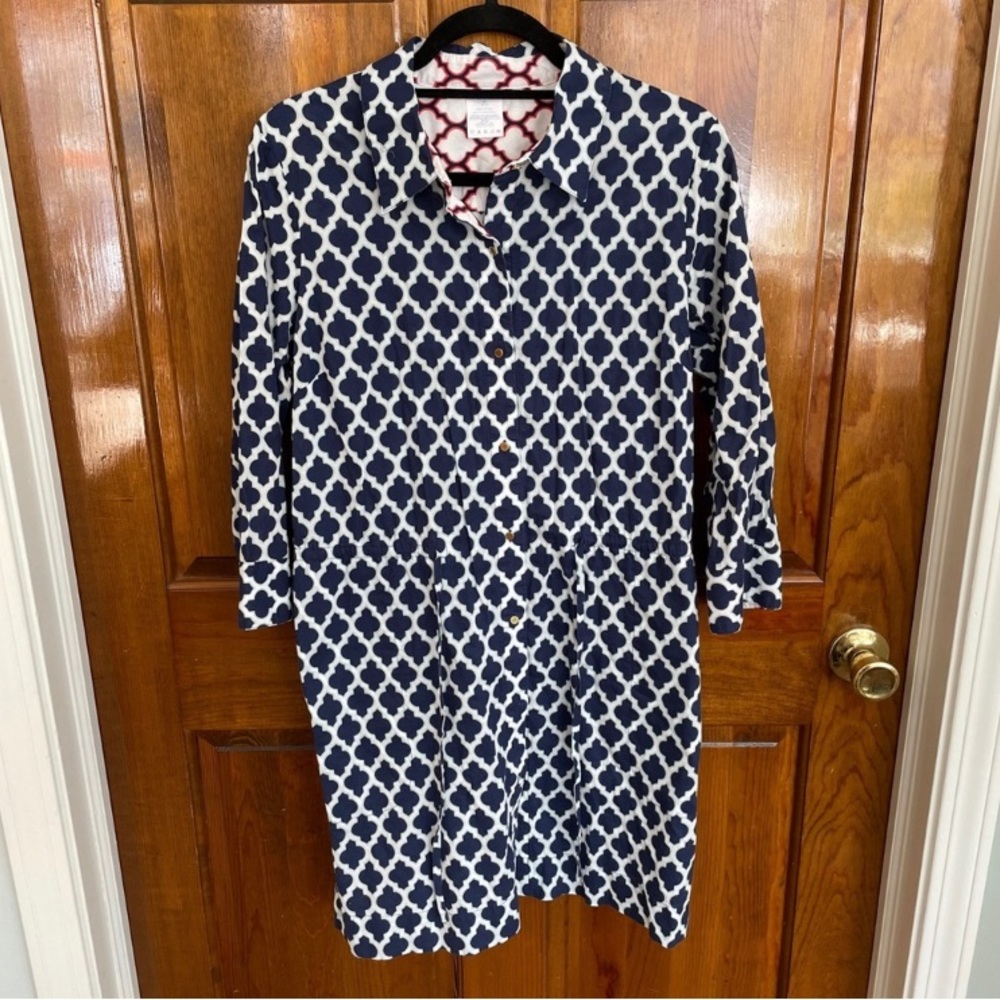 Land’s End Deep Sea Geo dress